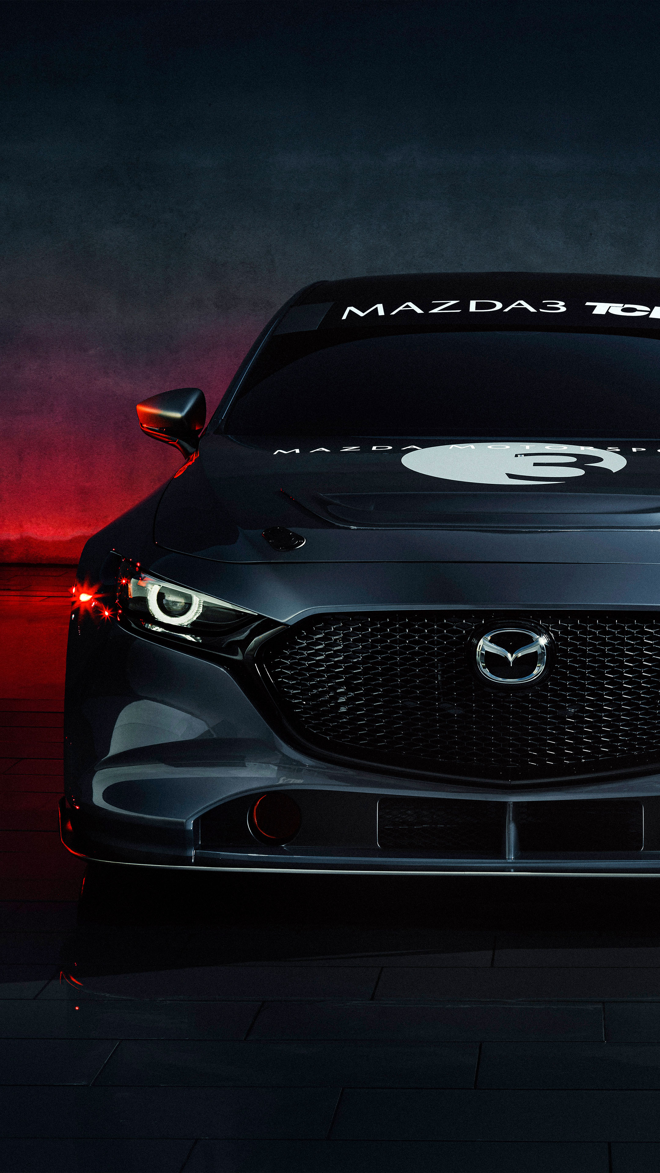 Mazda 3 TCR Race Car 2020 Free 4K Ultra HD Mobile Wallpaper