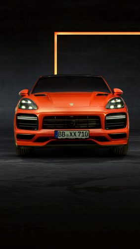 Porsche Cayenne Coupe 2019 Orange 4K Ultra HD Mobile Wallpaper