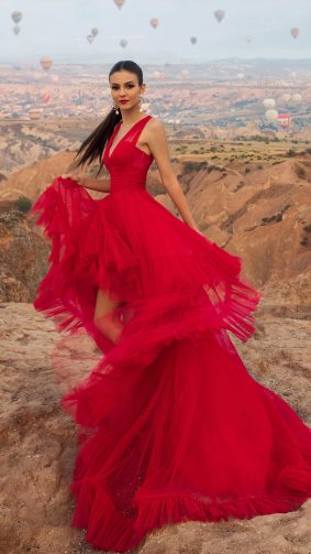 Victoria Justice In Beautiful Red Dress 4K Ultra HD Mobile Wallpaper