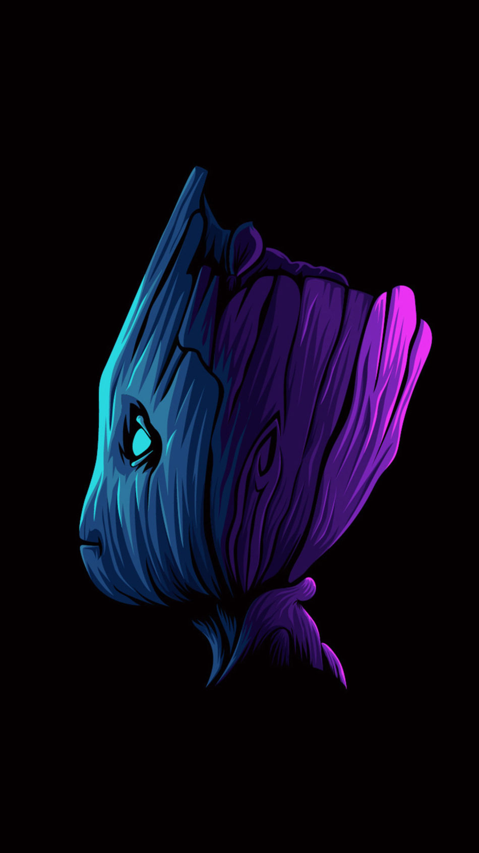 Baby Groot Minimal 4K Ultra HD Mobile Wallpaper