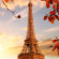 Eiffel Tower Autumn Sunset 4K Ultra HD Mobile Wallpaper