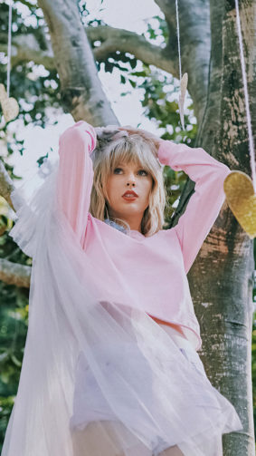 Taylor Swift In Light Pink Dress Photoshoot 4K Ultra HD Mobile Wallpaper