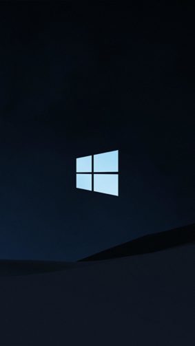 Windows 10 Logo Dark Background 4K Ultra HD Mobile Wallpaper