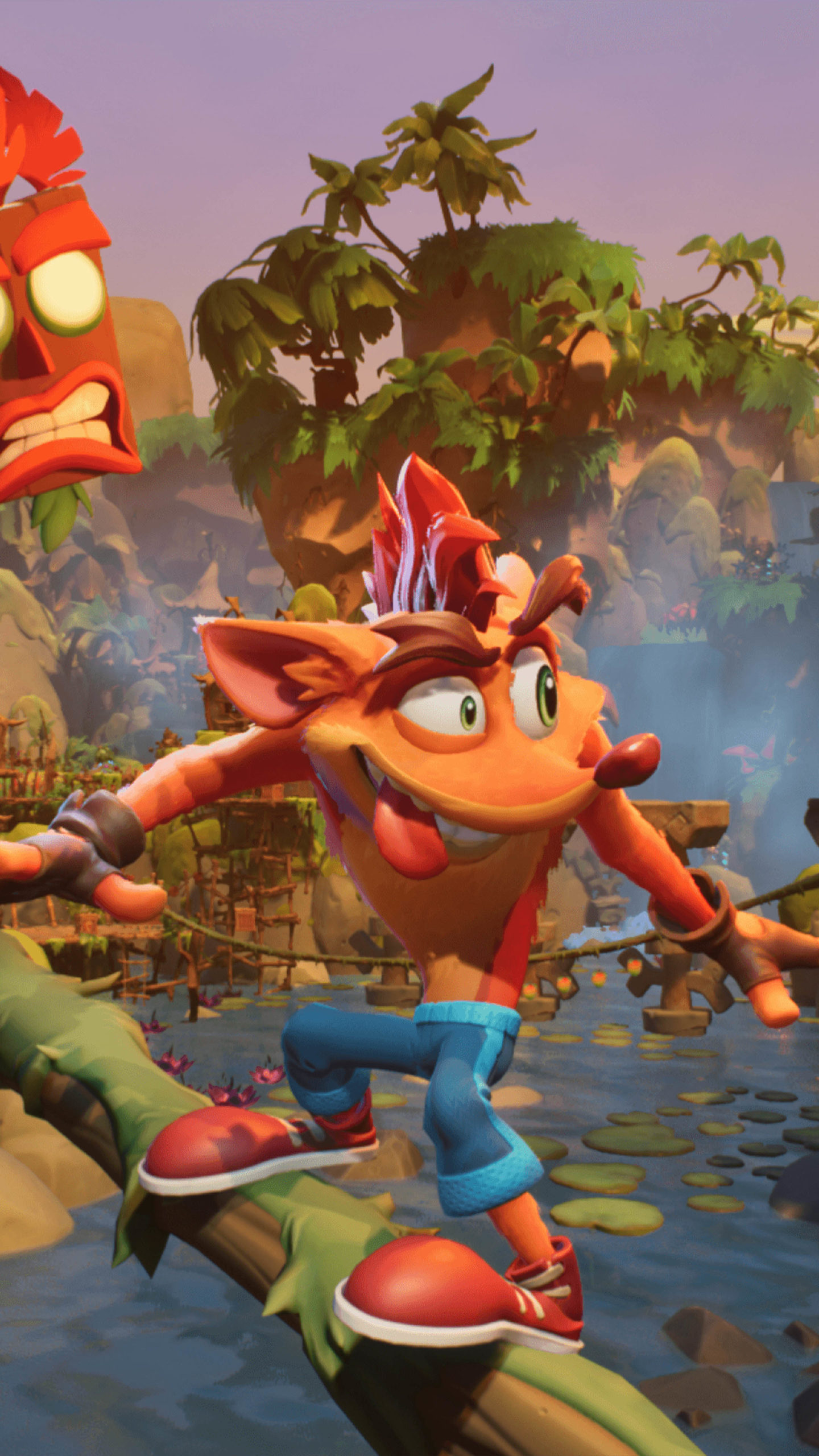 Crash Bandicoot 4 It's About Time Jungle 4K Ultra HD Mobile Wallpaper Crash Bandicoot 4 It's About Time Jungle 4K Ultra HD Mobile Wallpaper