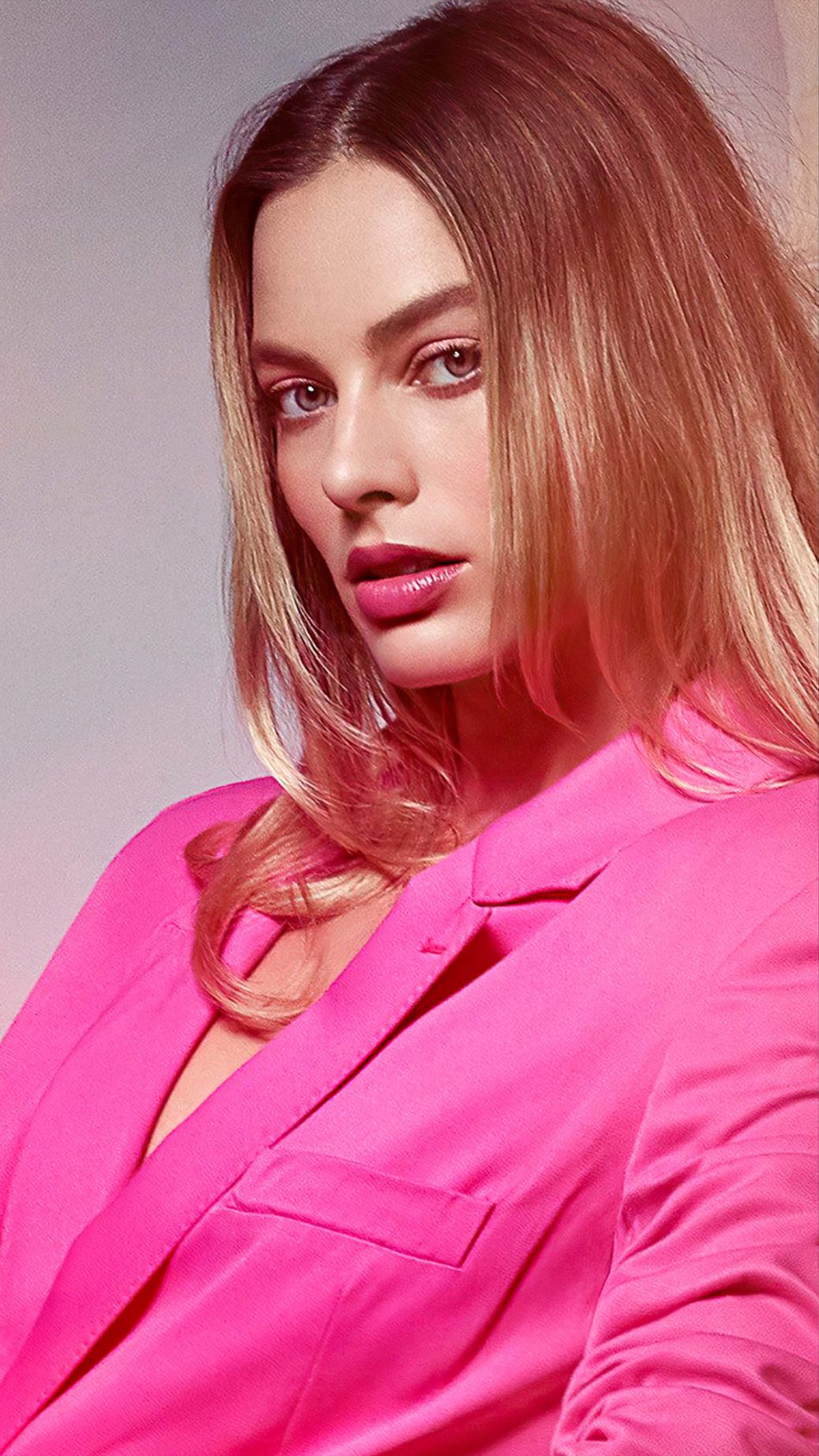 Margot Robbie In Pink Dress 2020 4K Ultra HD Mobile Wallpaper