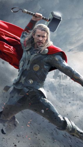 Thor Superhero Chris Hemsworth 4K Ultra HD Mobile Wallpaper