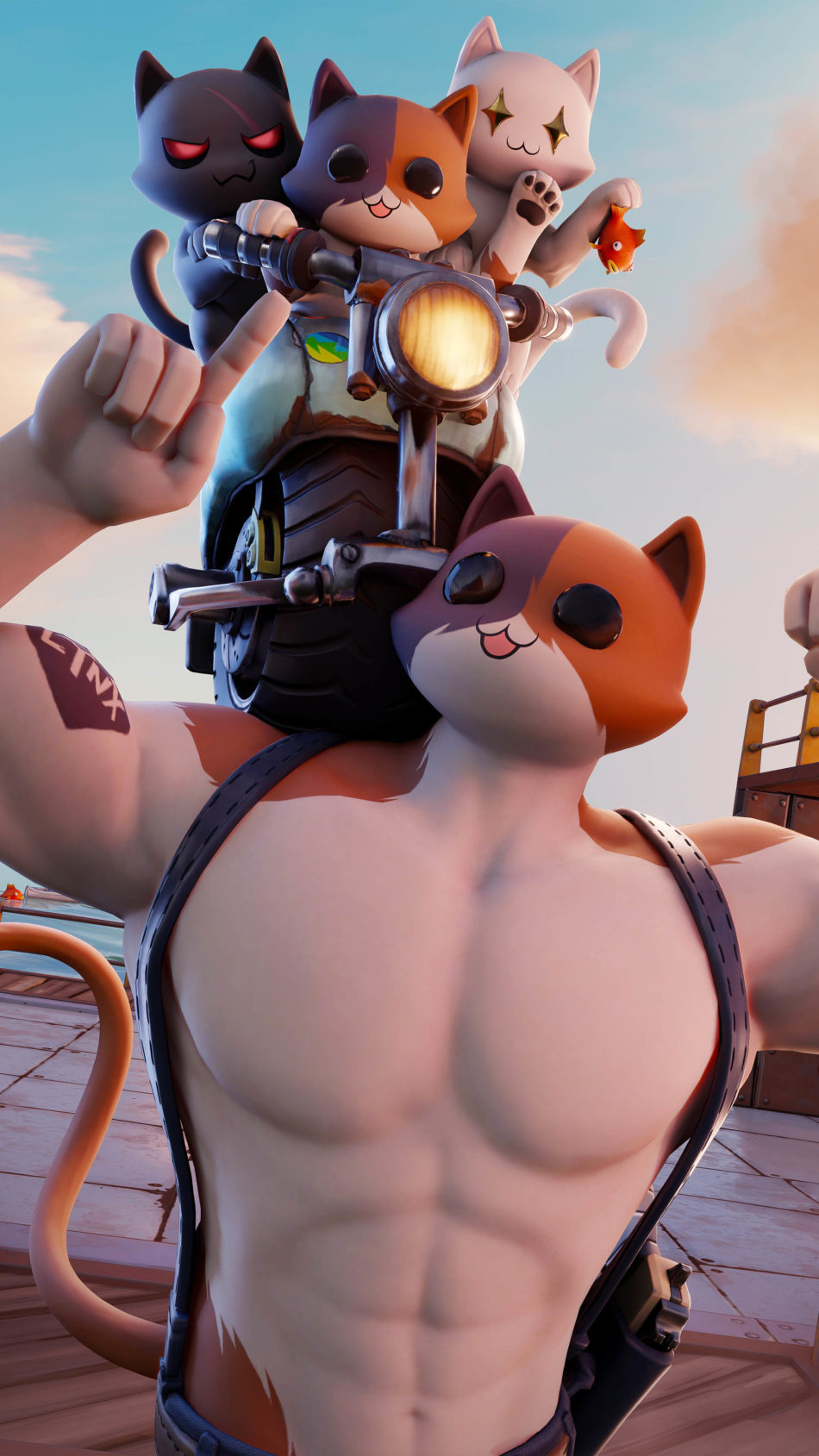 Meowscles Robot Fortnite 4K Ultra HD Mobile Wallpaper