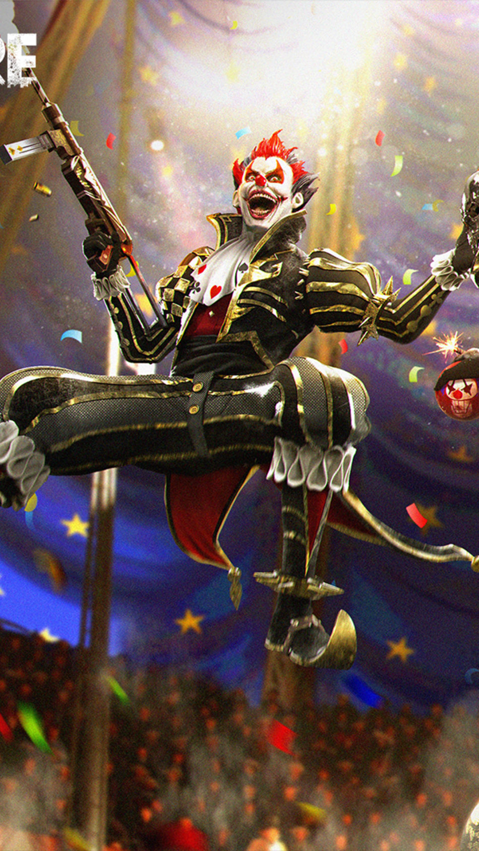 Night Clown Garena Free  Fire  4K Ultra HD  Mobile  Wallpaper 