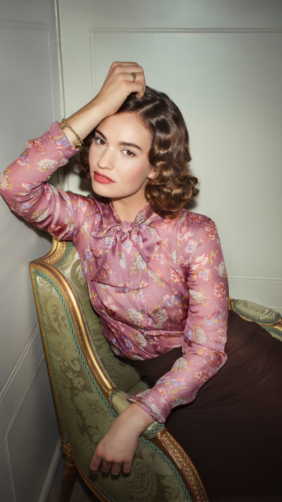 Lily James 2020 4K Ultra HD Mobile Wallpaper