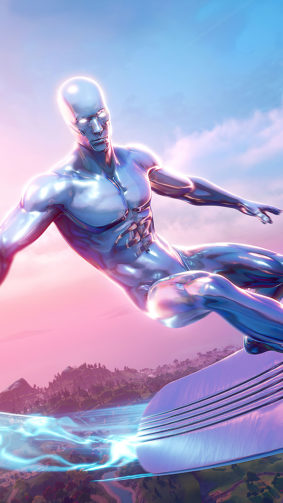 Silver Surfer Fortnite 4K Ultra HD Mobile Wallpaper