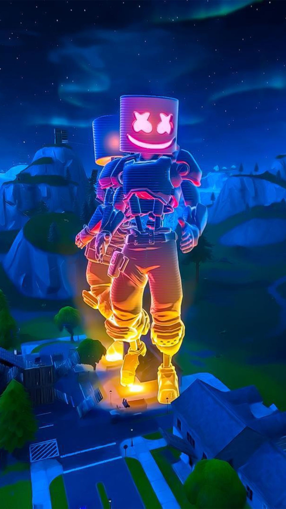 Marshmello Fortnite Lit 4K Ultra HD Mobile Wallpaper