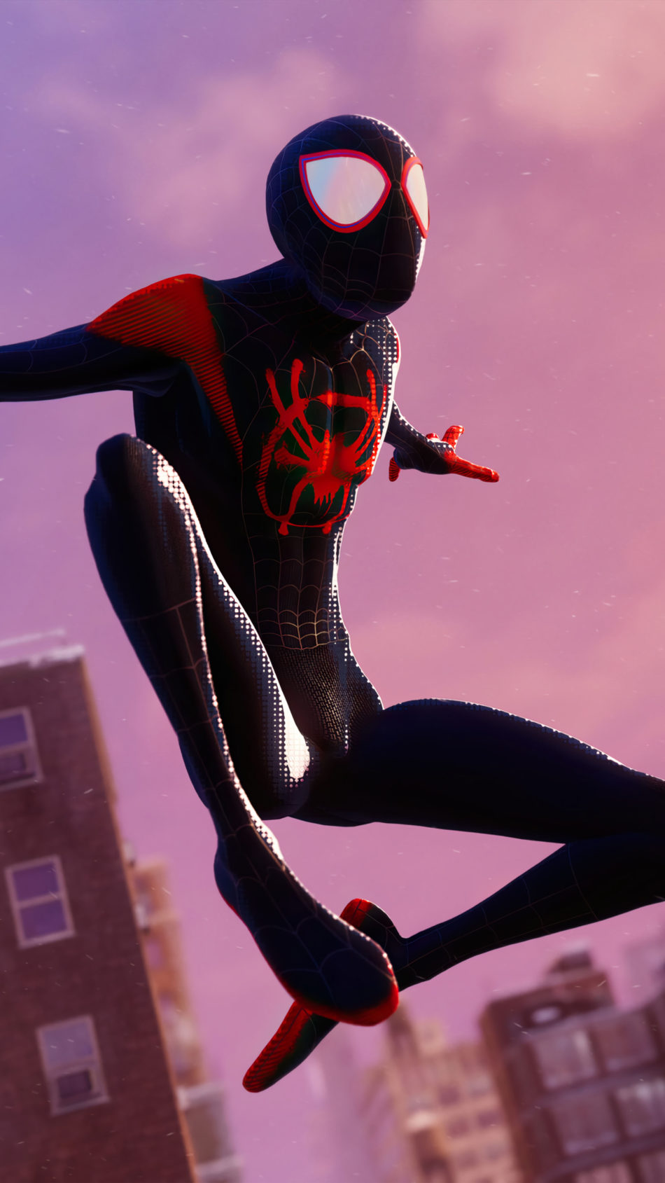 Spider-man Miles Morales Into The Spider Verse Suit 4K Ultra HD Mobile Wallpaper