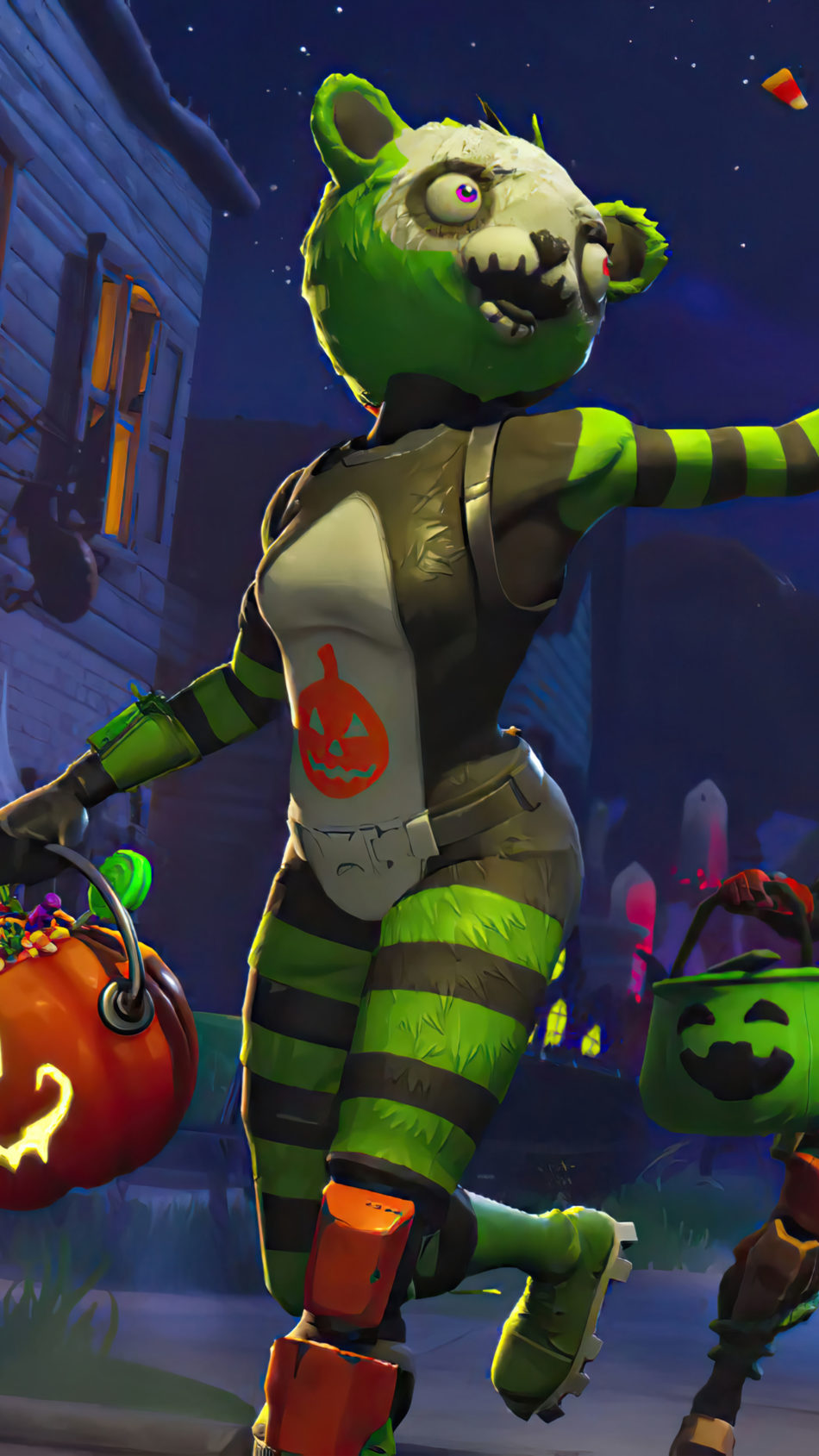 Undead Spooky Fortnite Trick or Treat 4K Ultra HD Mobile Wallpaper