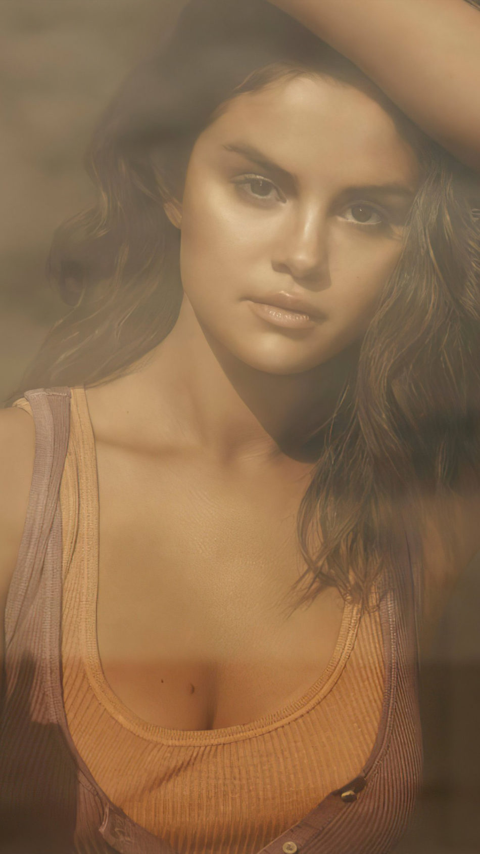 Beautiful Selena Gomez Behind Window 4K Ultra HD Mobile Wallpaper