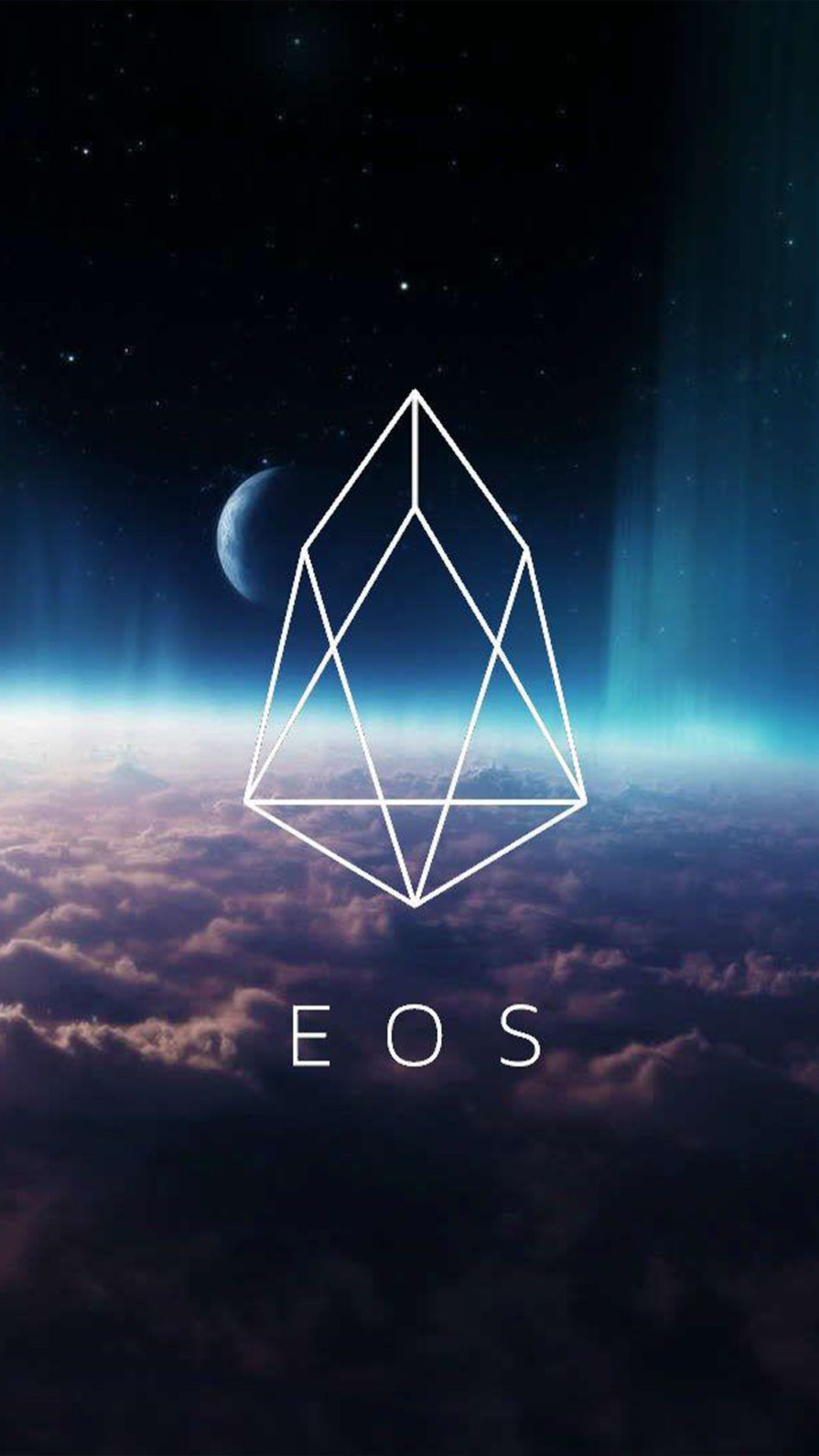 EOS Cryptocurrency Logo 4K Ultra HD Mobile Wallpaper