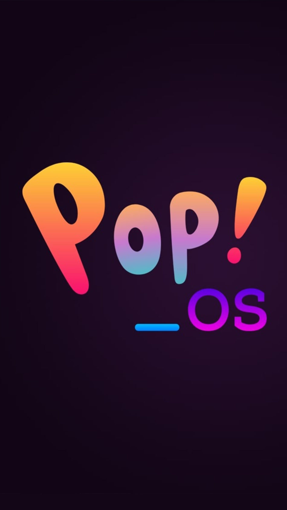 Pop OS Linux Logo 4K Ultra HD Mobile Wallpaper