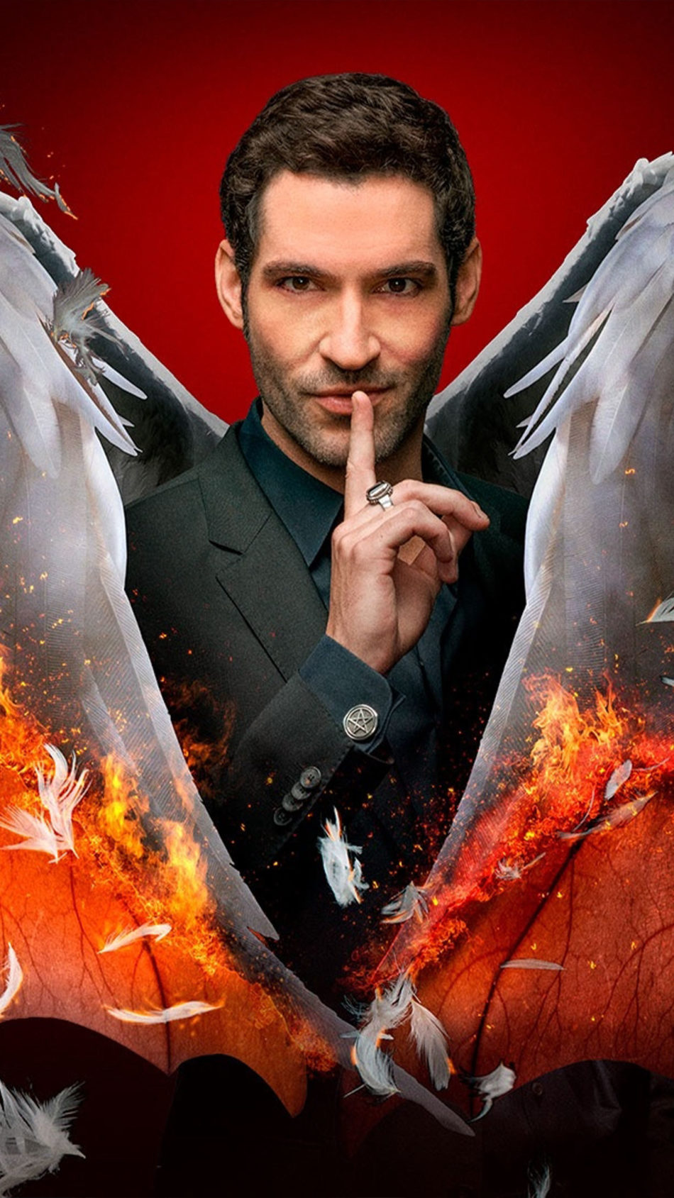 Tom Ellis In Lucifer Morningstar 2021 4K Ultra HD Mobile Wallpaper