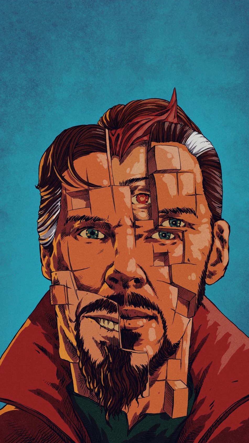 Doctor Strange In The Multiverse Of Madness Minimal Artwork 4K Ultra HD Mobile Wallpaper