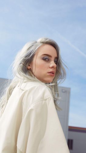 Billie Eilish Outdoor Photoshoot 4K Ultra HD Mobile Wallpaper