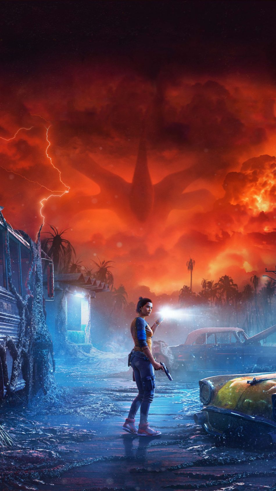 Far Cry 6 x Stranger Things Game Poster 4K Ultra HD Mobile Wallpaper
