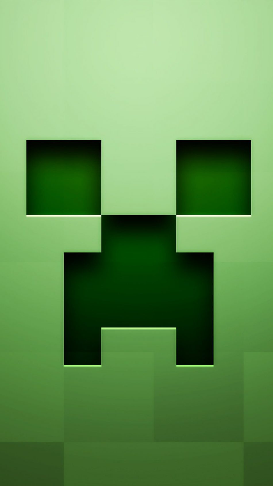 Minecraft Creeper Green Background 4K Ultra HD Mobile Wallpaper