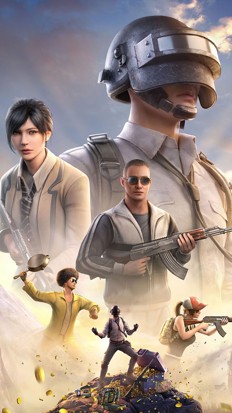PUBG All Characters Game Poster 4K Ultra HD Mobile Wallpaper