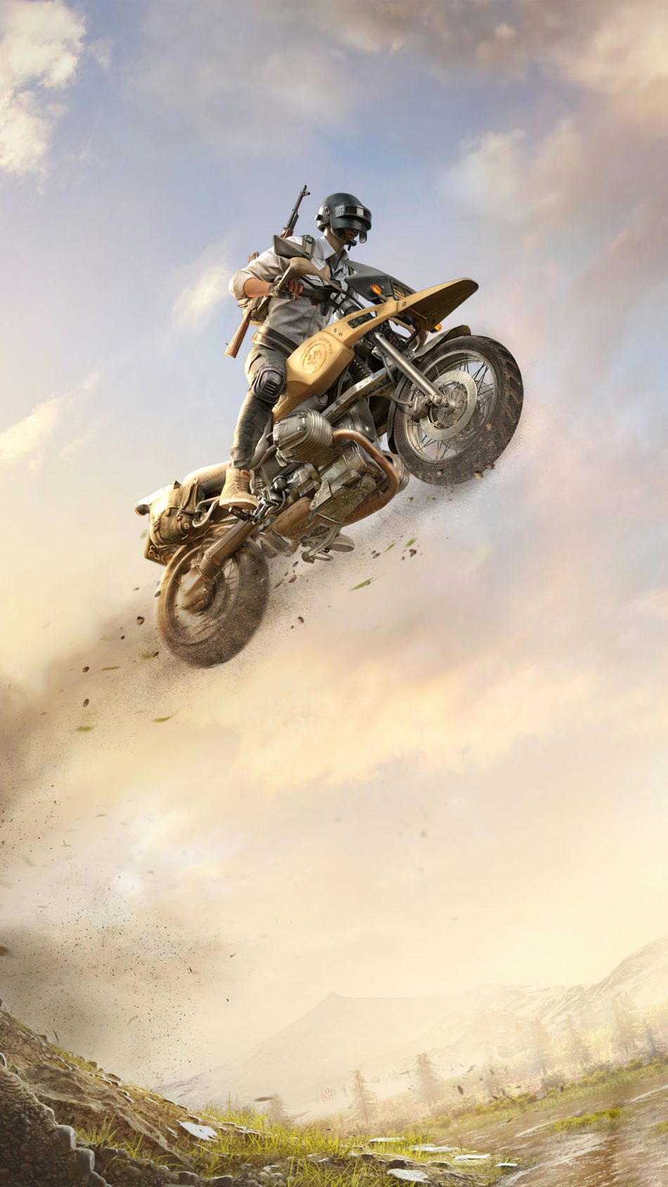 Victor Bike Fly PUBG Mobile 4K Ultra HD Mobile Wallpaper