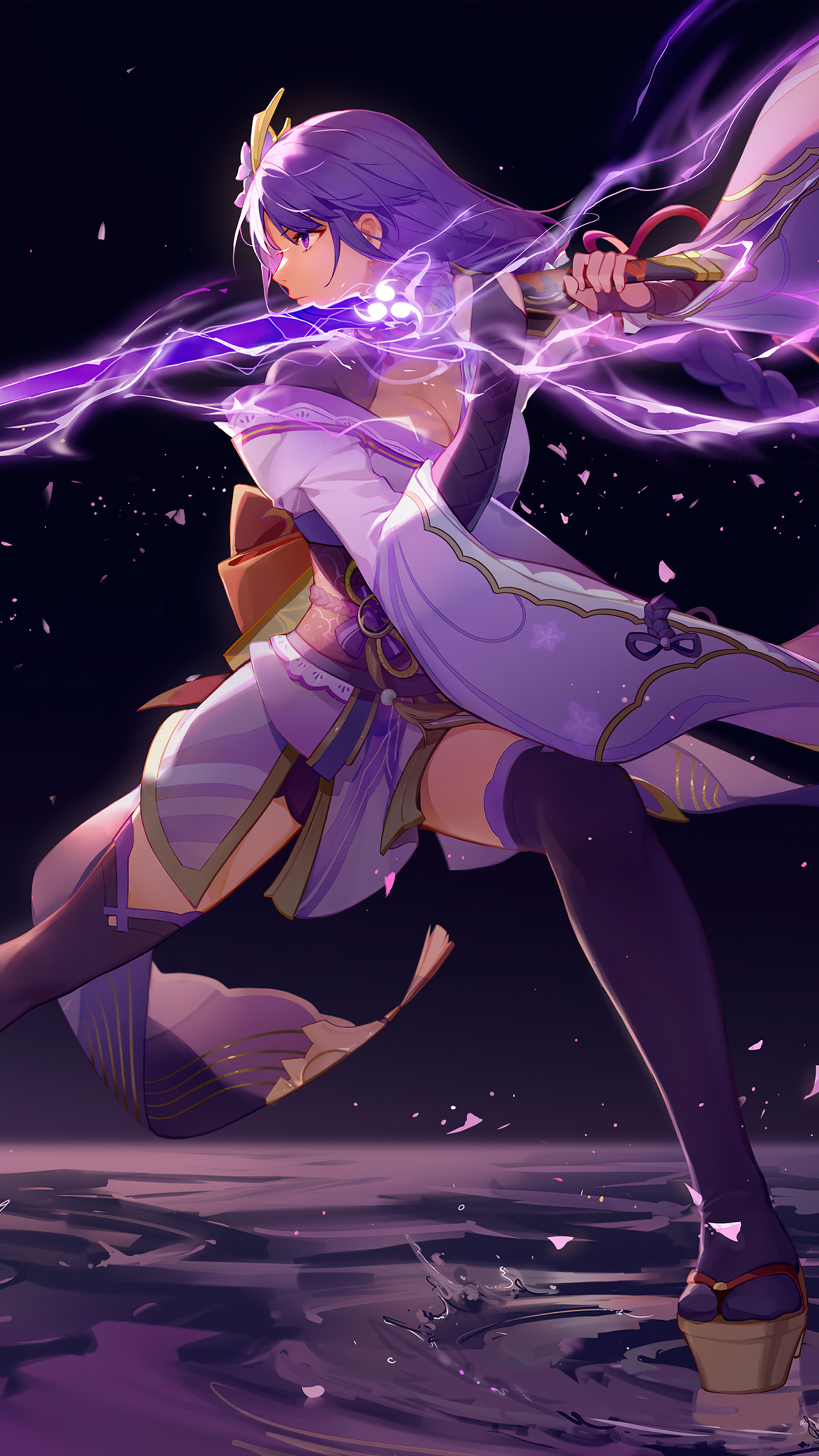 Wallpaper  anime girls Genshin Impact Raiden Shogun Genshin Impact  1400x2760  HAQCHARLES  2210023  HD Wallpapers  WallHere