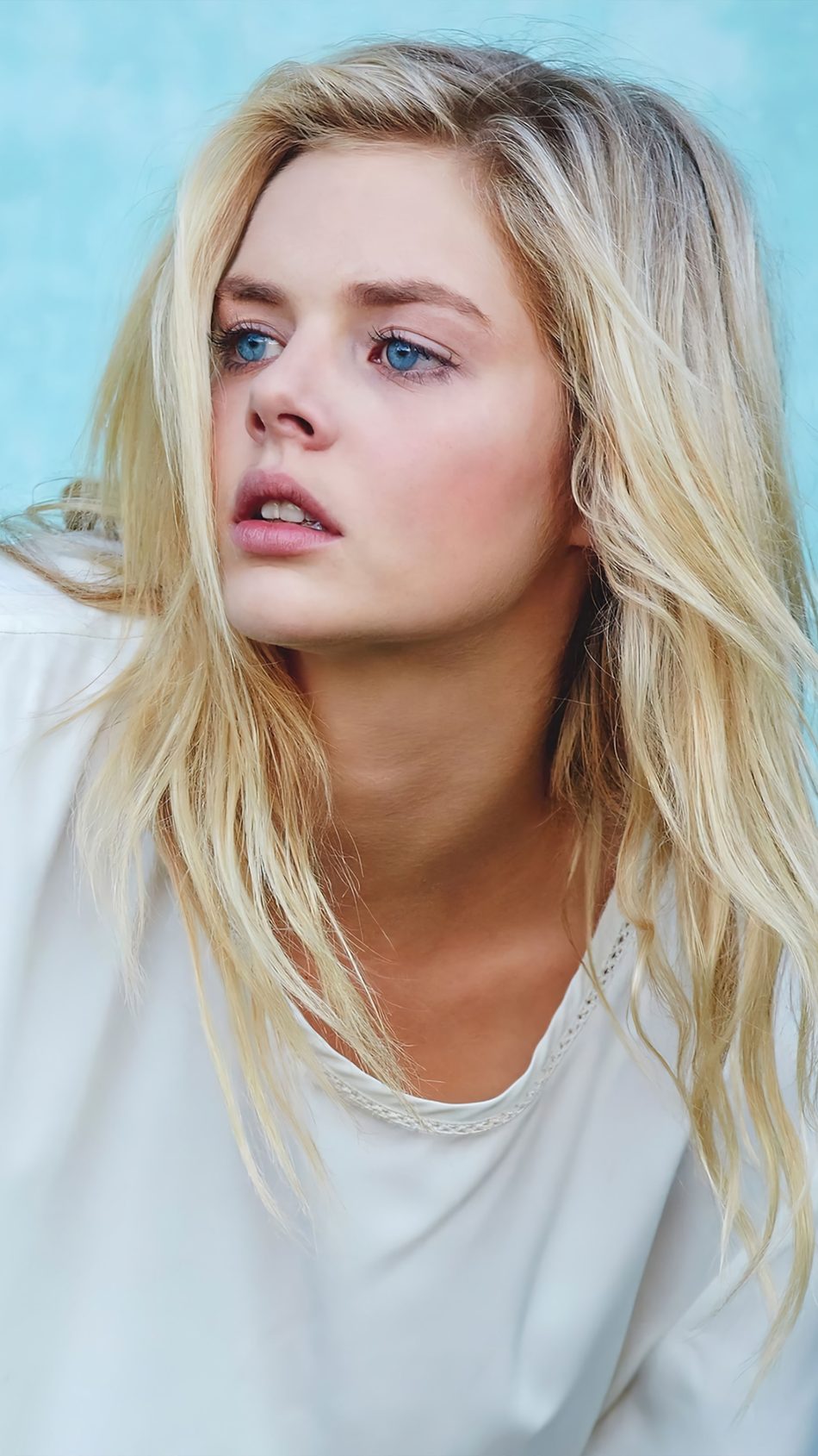 Samara Weaving Blue Eyes Blonde Actress 2022 4K Ultra HD Mobile Wallpaper