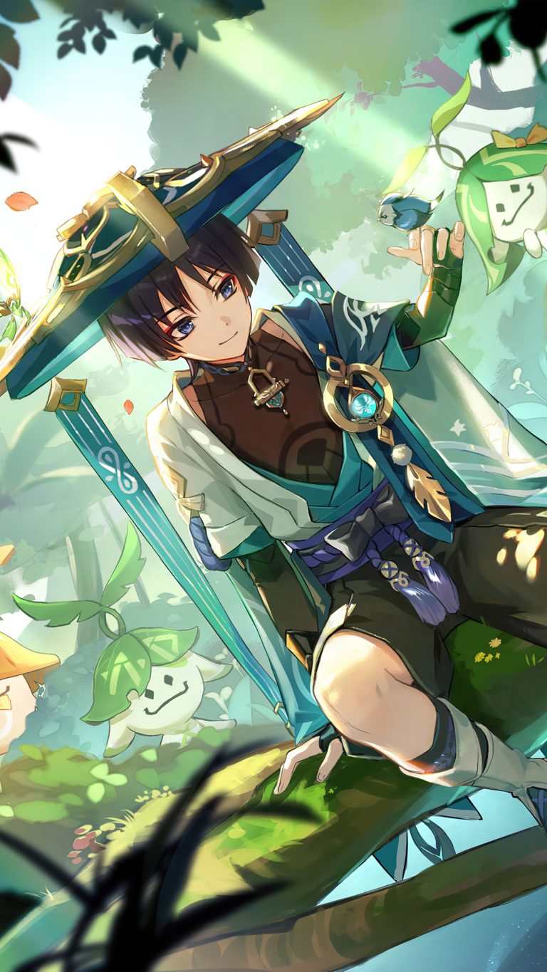 Wanderer Genshin Impact 4K Ultra HD Mobile Wallpaper