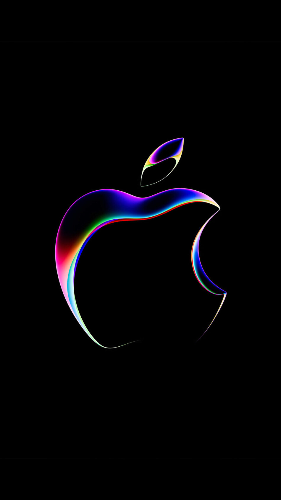 Apple Logo With Red Light Full HD - pling.com