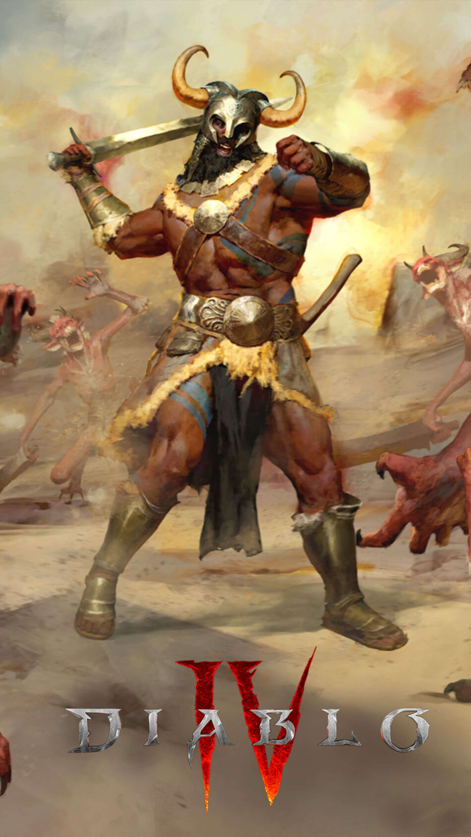 Barbarian Diablo IV 4K Ultra HD Mobile Wallpaper
