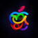 Colorful Apple Logo Pattern 4K Ultra HD Mobile Wallpaper