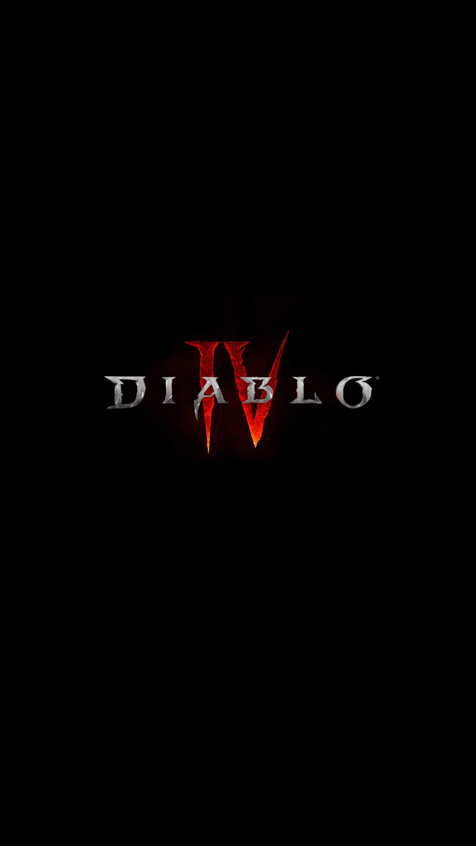 Diablo IV Game Logo Dark Background 4K Ultra HD Mobile Wallpaper