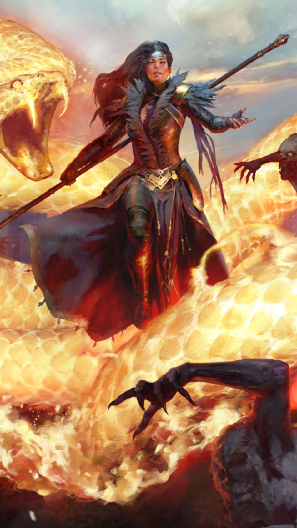 Diablo IV Game Poster Sorceress 4K Ultra HD Mobile Wallpaper