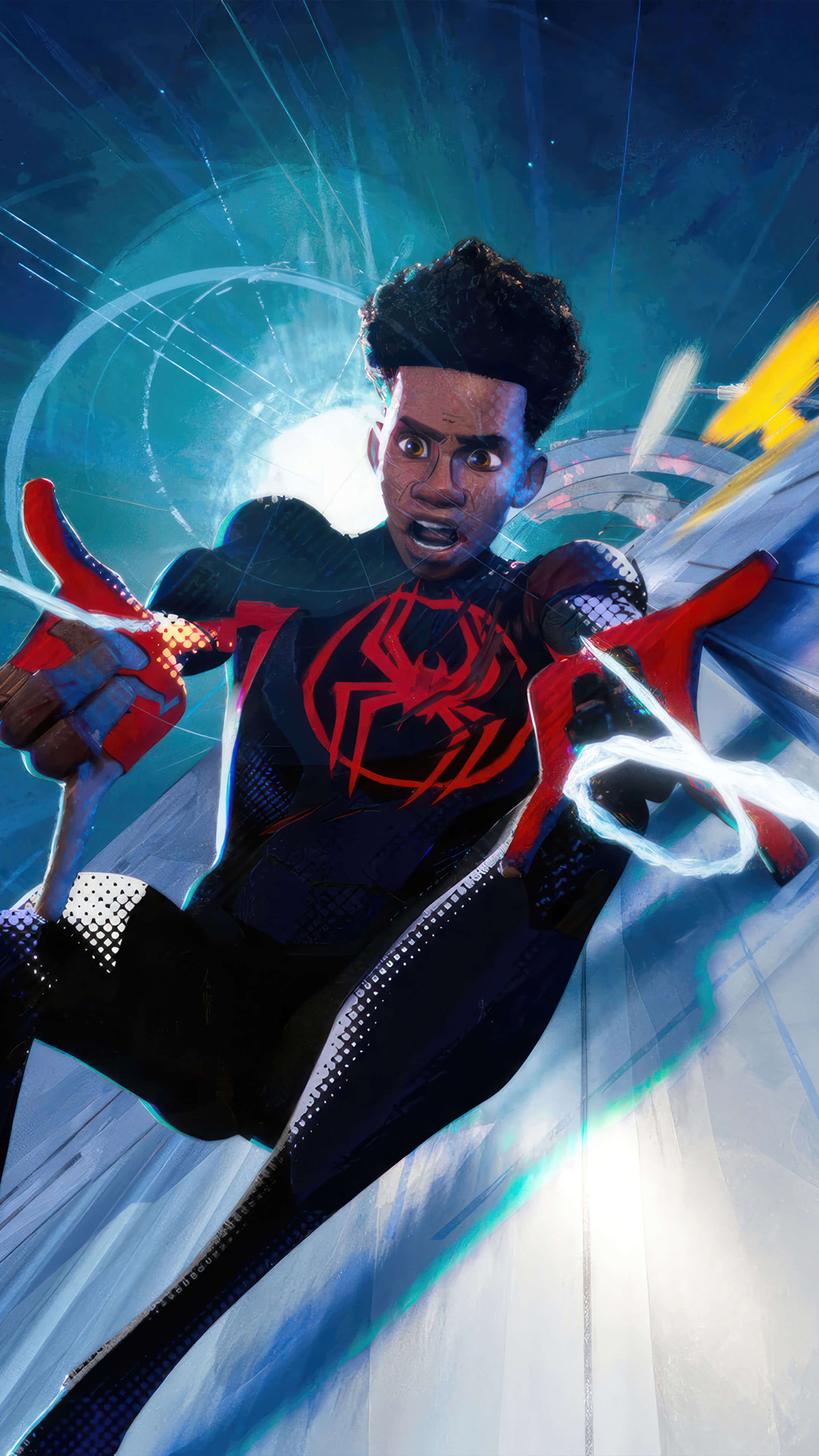 Wallpaper Miles Morales Ios 16 Spiderman Purple Musician Background   Download Free Image