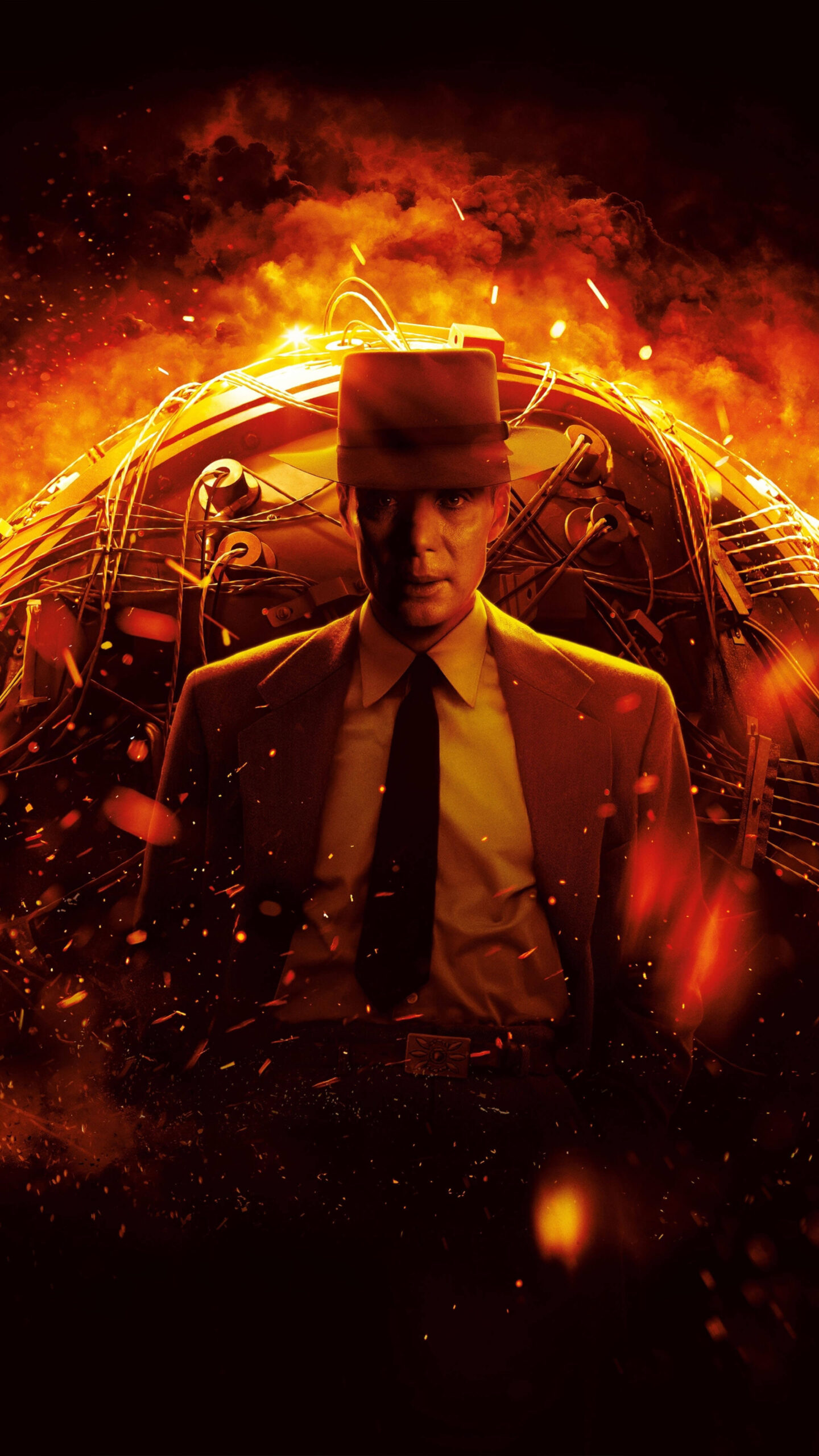 Cillian Murphy In Oppenheimer Movie Poster 4K Ultra HD Mobile Phone