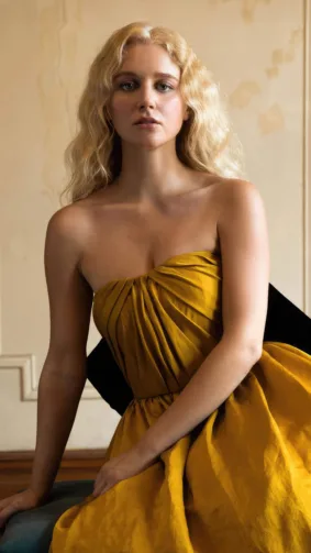 Julia Schlaepfer In Beautiful Dress 2023 Photoshoot