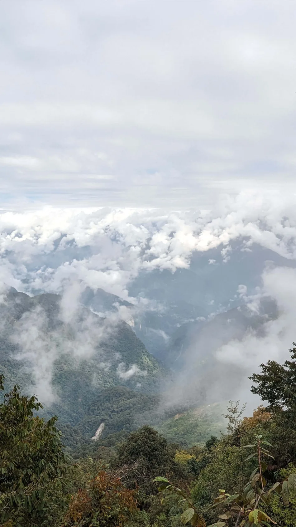 Clouds Over The Mountains Winter