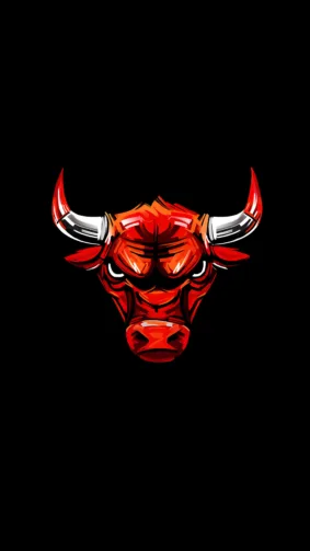 Chicago Bulls Basketball Team Logo 4K Ultra HD Mobile Wallpaper