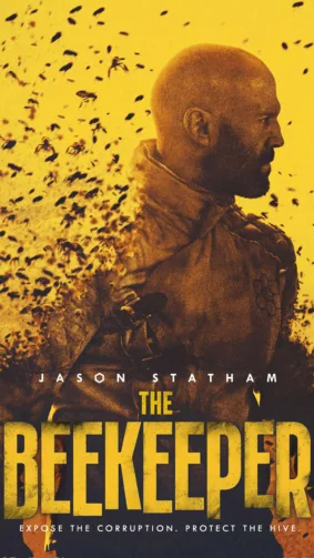 Jason Statham In The Beekeeper Movie Poster 4K Ultra HD Mobile Wallpaper