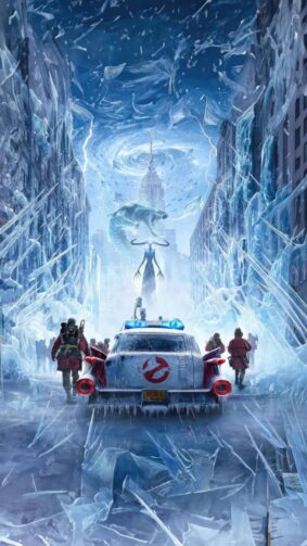 Ghostbusters - Frozen Empire 2024 Movie Poster 4K Ultra HD Mobile Wallpaper