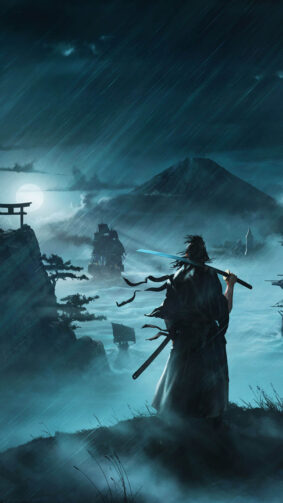 Rise of The Ronin Game Poster 4K Ultra HD Mobile Wallpaper