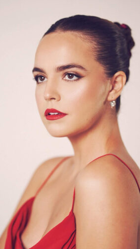 Bailee Madison In Red Dress 2024 Photoshoot 4K Ultra HD Mobile Wallpaper