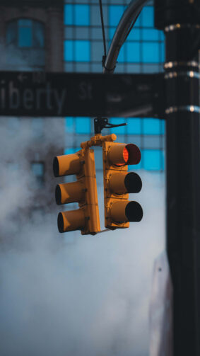 Street Traffic Lights New York City 4K Ultra HD Mobile Wallpaper