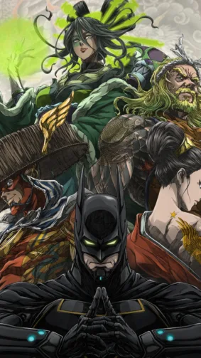 Batman Ninja vs. Yakuza League Movie Poster 4K Ultra HD Mobile Wallpaper