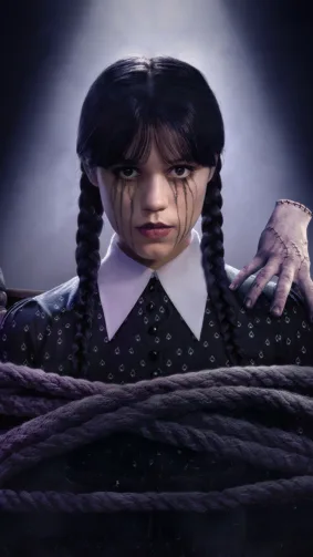 Jenna Ortega In Wednesday Season 2 Poster 4K Ultra HD Mobile Wallpaper