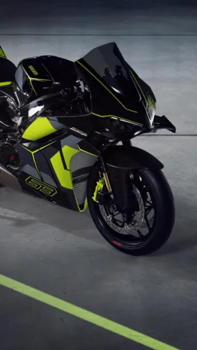 Lamborghini Ducati Panigale V4 Black Green 2025 4K Ultra HD Mobile Wallpaper