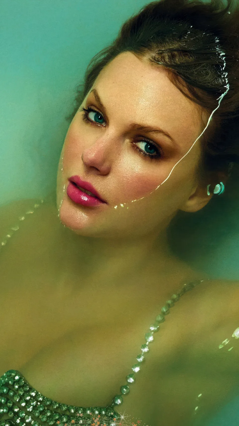 Taylor Swift In The Life Of A Showgirl Album Poster 4K Ultra HD Mobile Wallpaper