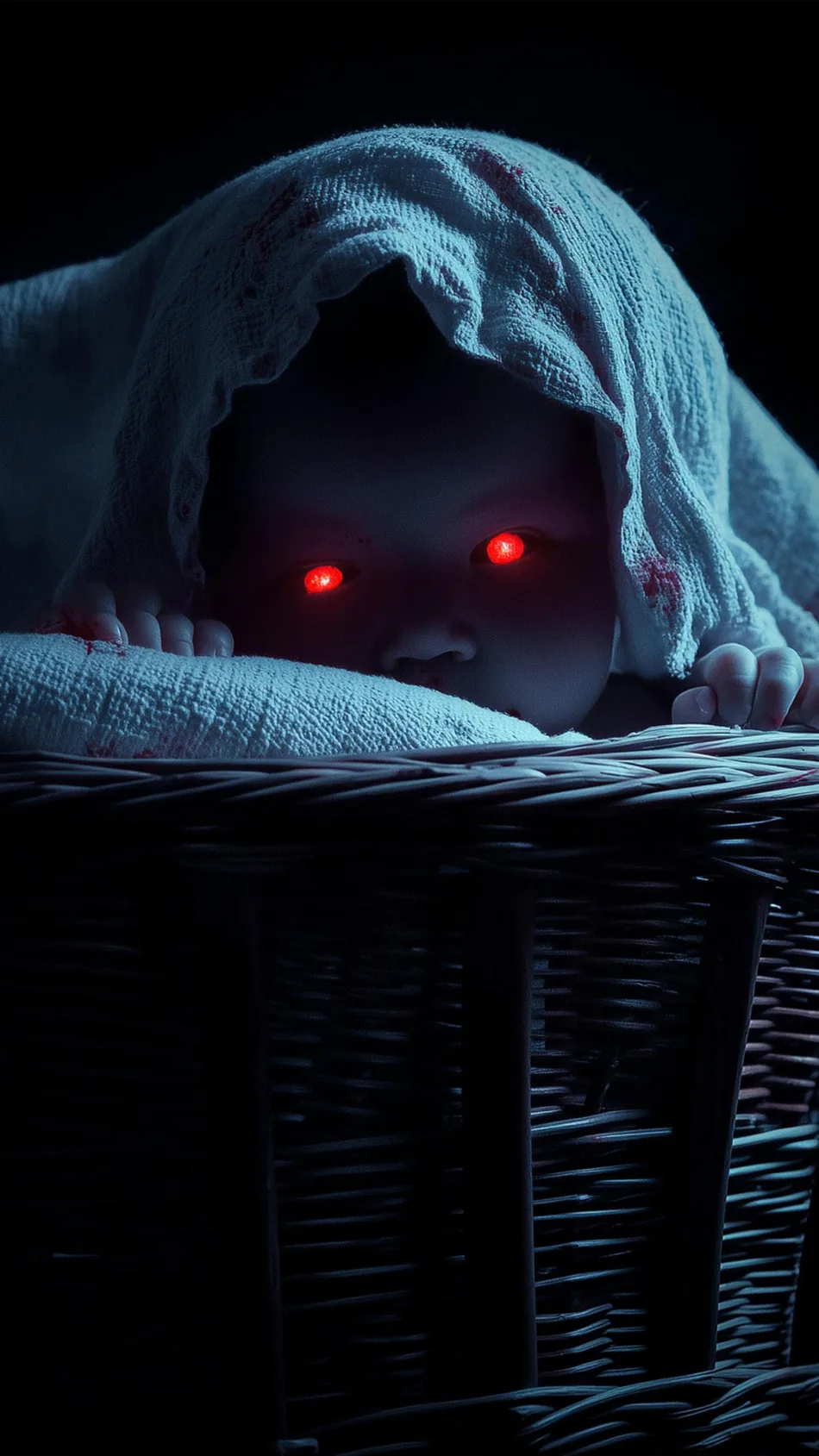 The Summoning of Baby Blue Horror Movie Poster 4K Ultra HD Mobile Wallpaper